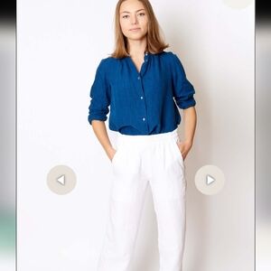 Aspesi Linen Buttondown Denim Shirt